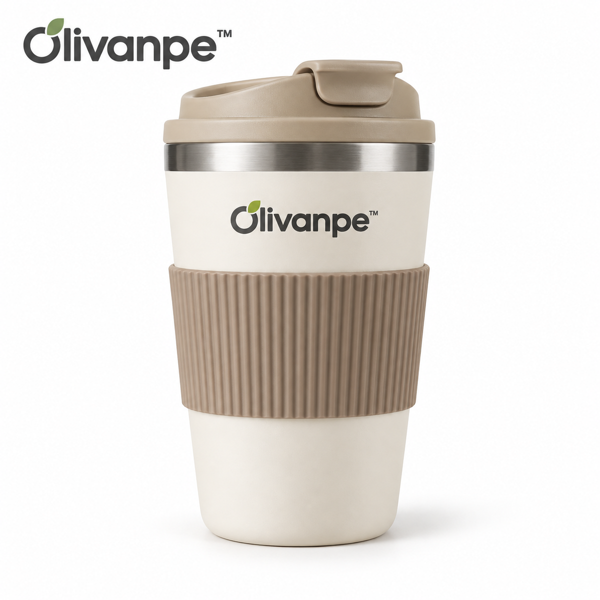 Olivanpe™ Portable Coffee Tumbler with Leak-Resistant Lid – Reusable Travel Cup for Commuting, Office & Daily Drinks