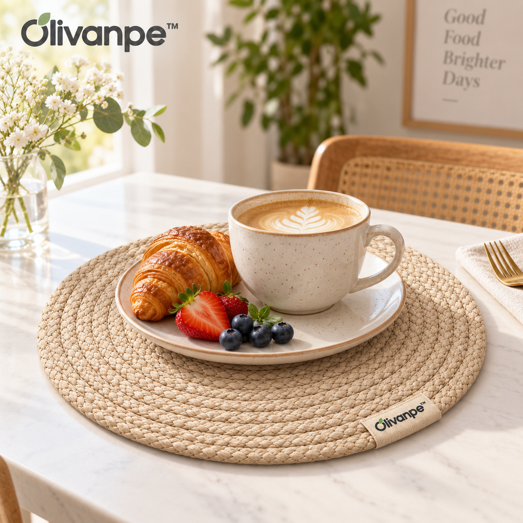 Olivanpe™ Heat-Resistant Dining Table Mat – Protective Trivet & Placemat for Hot Dishes, Pots and Everyday Meals