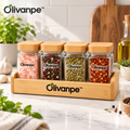 Olivanpe™ Seasoning Bottle Set – Refillable Spice & Condiment Dispensers with Organized Countertop Storage