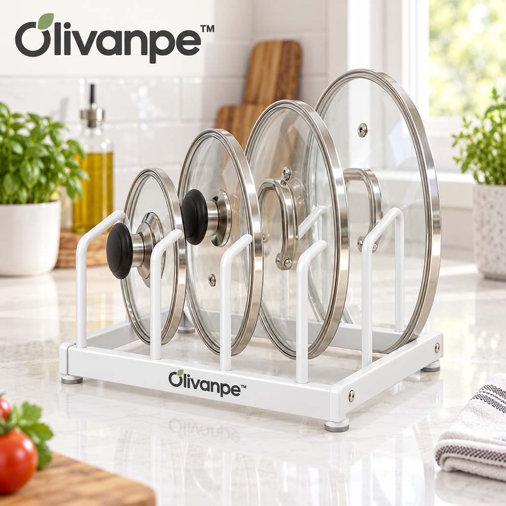 Olivanpe™ Adjustable Pot Lid & Pan Organizer Rack