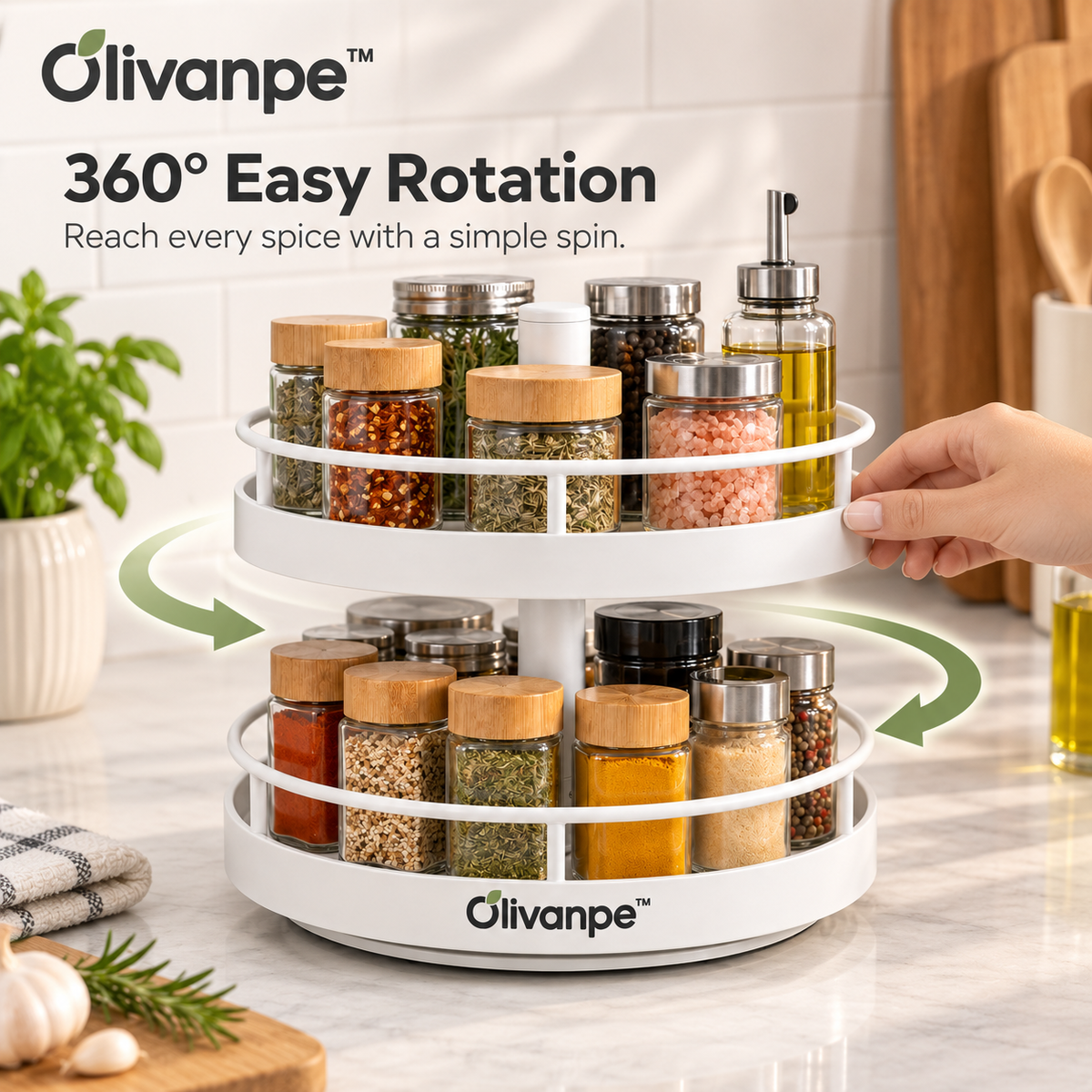 Olivanpe™ Expandable Cabinet Storage Shelf Organizer