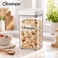 Olivanpe™ Airtight Grain Storage Canister – Clear Pantry Organizer for Rice, Cereal, Flour & Dry Goods