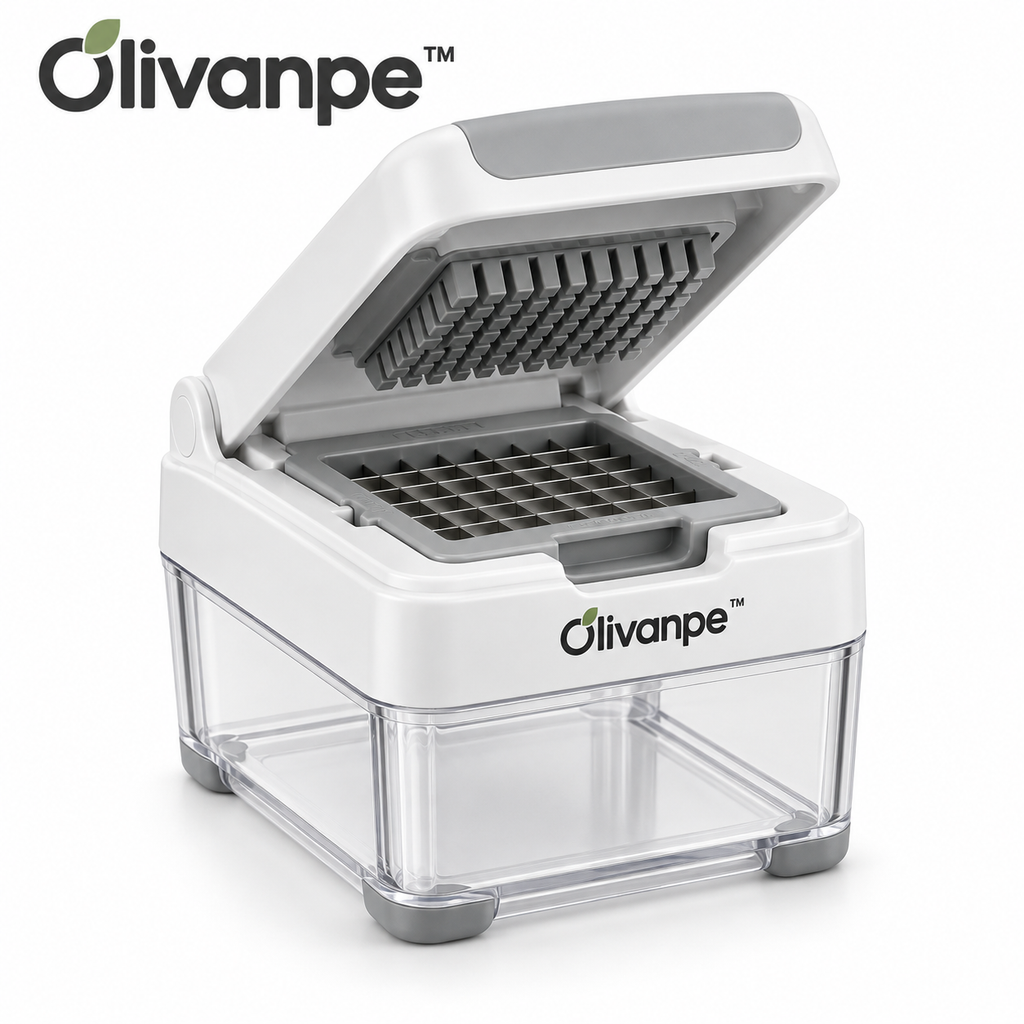 Olivanpe™ Multi-Function Vegetable Chopper & Slicer – All-in-One Kitchen Prep Cutter with Collection Container