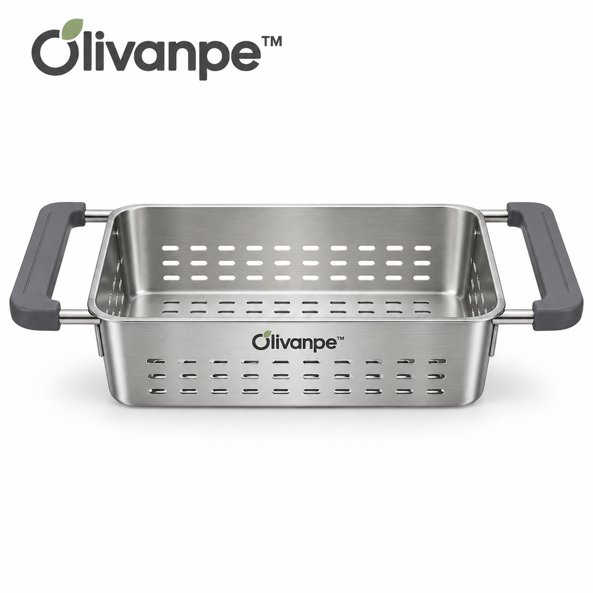 Olivanpe™ Adjustable Sink Drain Basket – Expandable Kitchen Colander for Washing, Rinsing & Draining